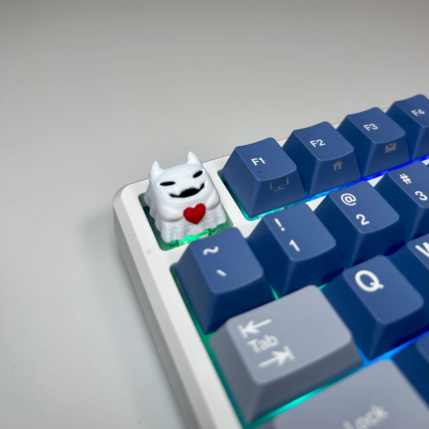 Valentine ghost keycap