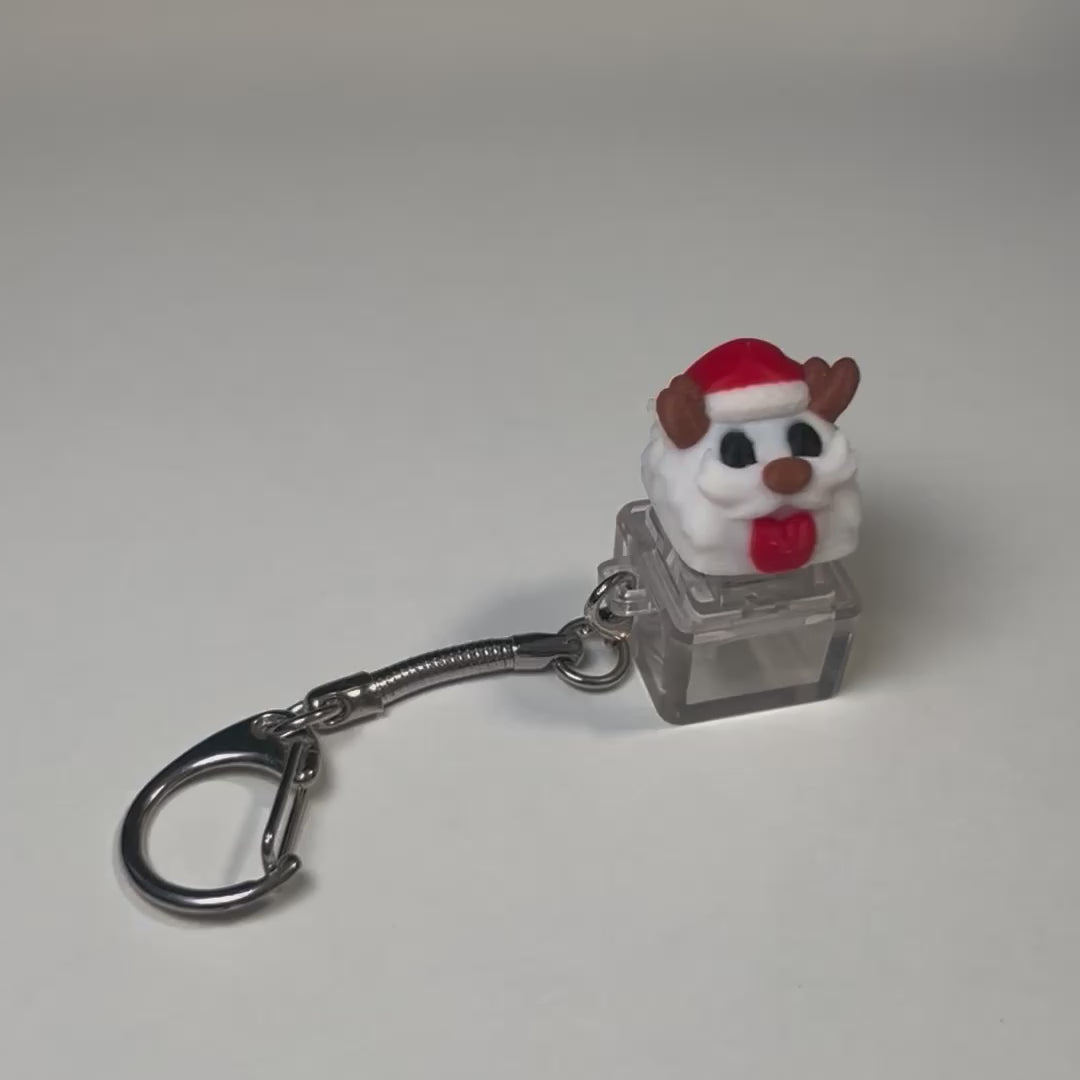 Christmas Poro Keycap Keychain